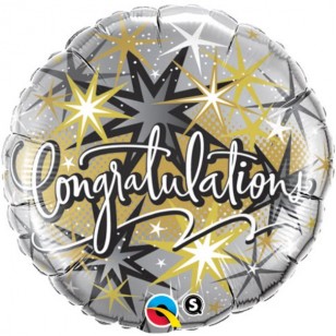 Congratulations Starburst Balloon
